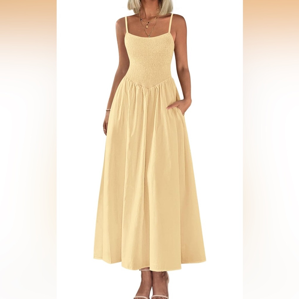 Women's Smocked Maxi Dress